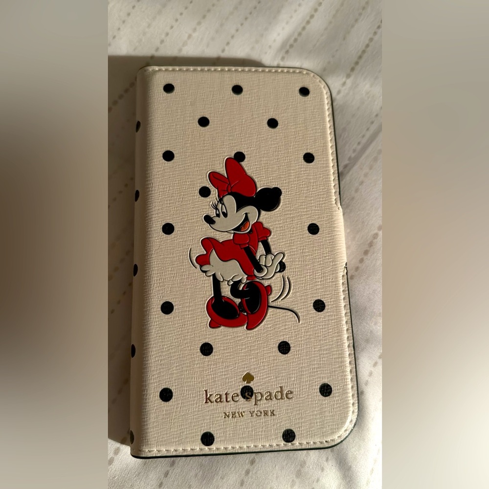 Kate Spade Minnie Mouse iPhone 12 phone case with card holder